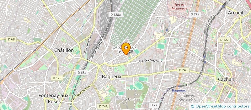 localisation de l'entreprise SCI LES CLAIRES PIERRES  BAGNEUX