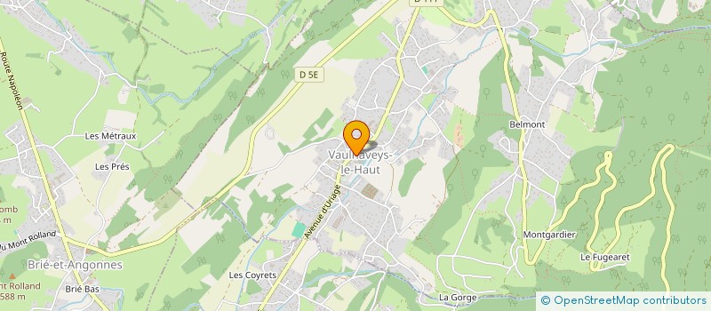 localisation de l'entreprise SCI LES CLAPICES  VAULNAVEYS-LE-HAUT