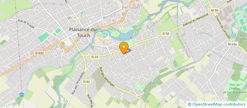 localisation de l'entreprise SCI LES CLARISSES  PLAISANCE-DU-TOUCH