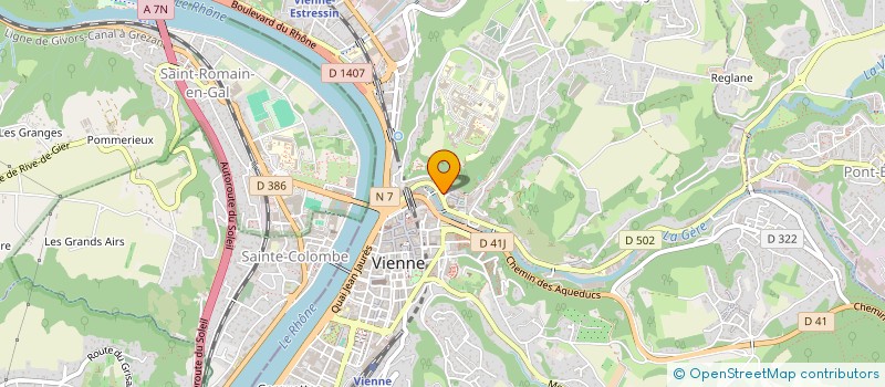 localisation de l'entreprise SCI LES CLARISSES  VIENNE