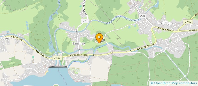 localisation de l'entreprise SCI LES CLAUCLES  SANCHEY