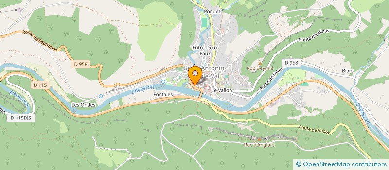 localisation de l'entreprise SCI LES CLAUSTRES  SAINT-ANTONIN-NOBLE-VAL