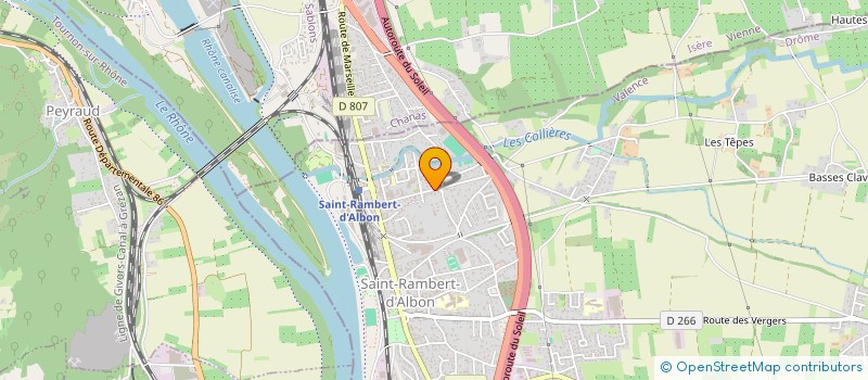 localisation de l'entreprise SCI LES CLAUX  SAINT RAMBERT D'ALBON