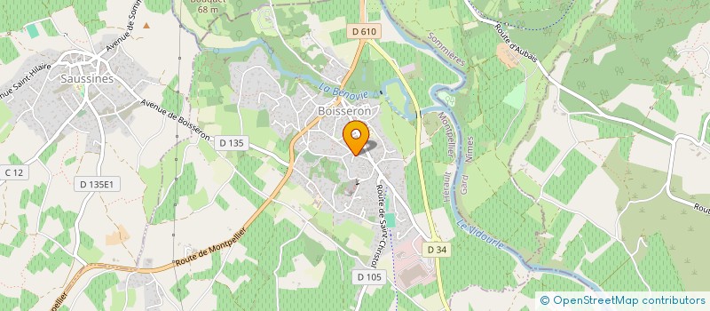 localisation de l'entreprise SCI LES CLAUX  BOISSERON
