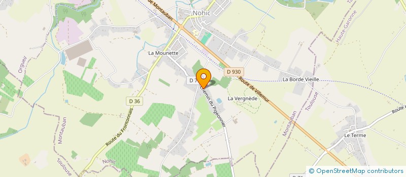 localisation de l'entreprise SCI LES CLAUZETS DE LA PASSADE  NOHIC