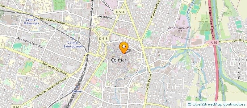 localisation de l'entreprise SCI LES CLEFS  COLMAR