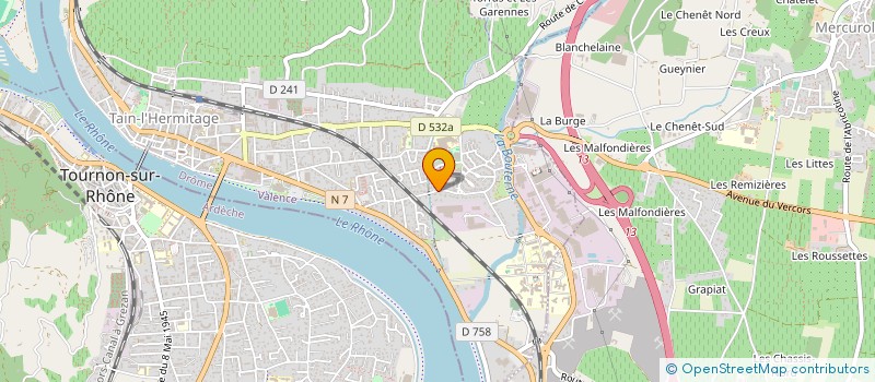 localisation de l'entreprise SCI LES CLEMATITES  TAIN L HERMITAGE