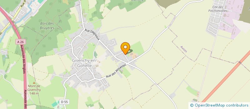 localisation de l'entreprise SCI LES CLEMENTINES  GIVENCHY-EN-GOHELLE