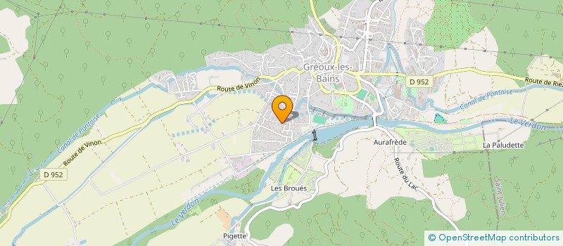 localisation de l'entreprise SCI LES CLEMENTINES  GREOUX-LES-BAINS