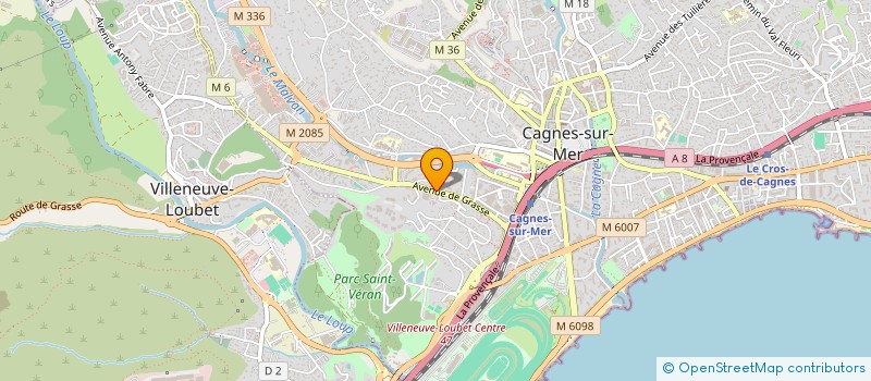 localisation de l'entreprise SCI LES CLEMENTINIERS  CAGNES-SUR-MER
