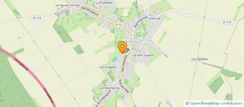 localisation de l'entreprise SCI LES CLIQUAINES  VIGNACOURT