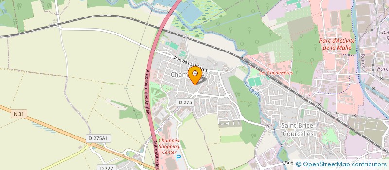 localisation de l'entreprise SCI LES CLIQUOTTES  CHAMPIGNY