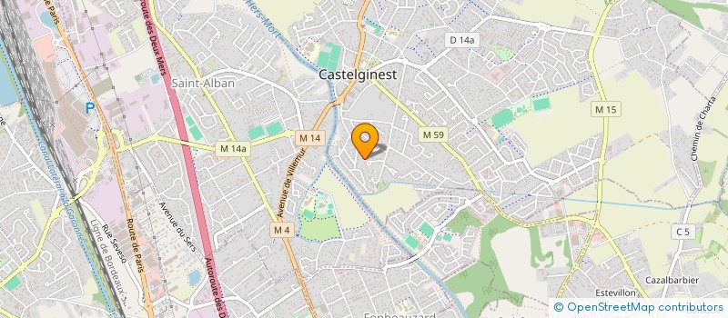 localisation de l'entreprise SCI LES CLOCHETTES  CASTELGINEST