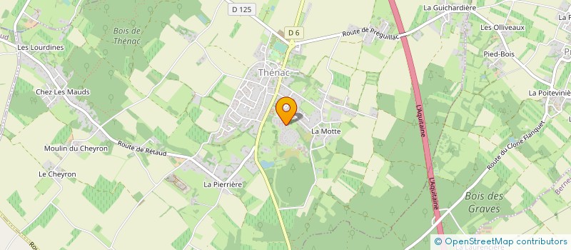 localisation de l'entreprise SCI LES CLONES  THENAC