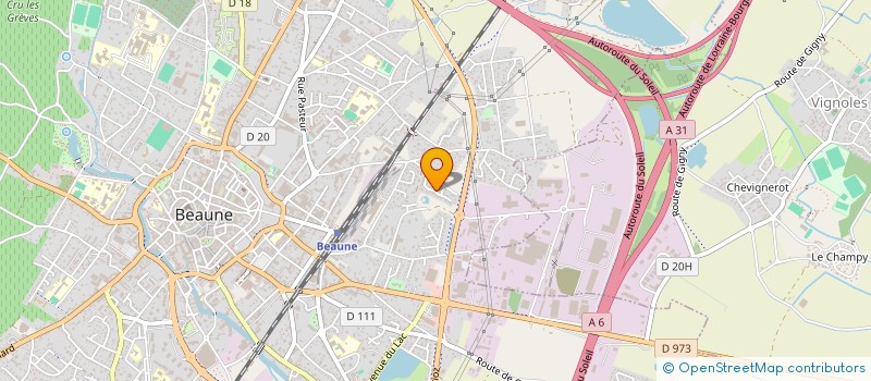 localisation de l'entreprise SCI LES CLOS à BEAUNE