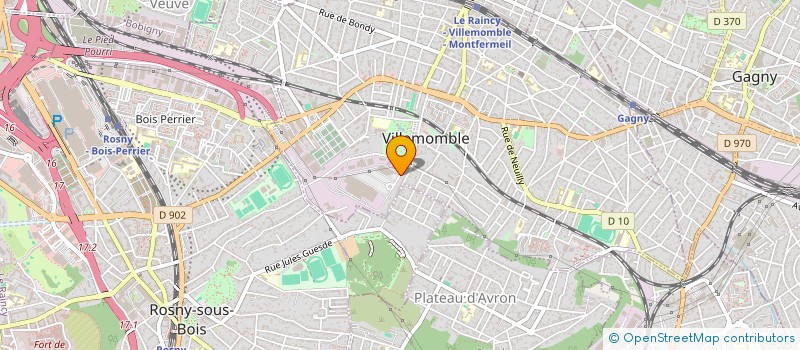 localisation de l'entreprise SCI LES CLOS à VILLEMOMBLE