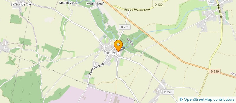 localisation de l'entreprise SCI LES CLOS  FONTENET