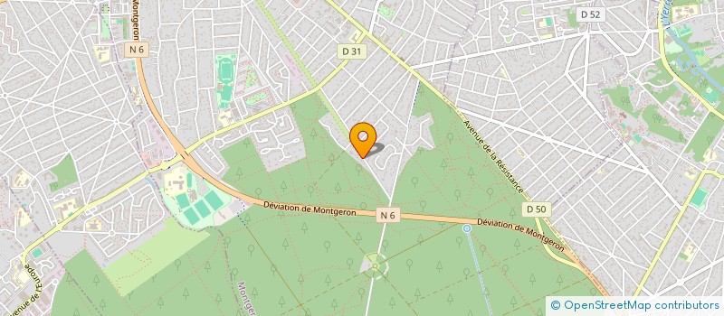 localisation de l'entreprise SCI LES CLOS VERTS à MONTGERON
