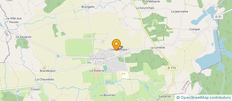 localisation de l'entreprise SCI LES CLOSIAUX  CONCORET