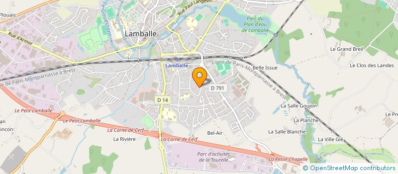 localisation de l'entreprise SCI LES CLOSSIAUX  LAMBALLE-ARMOR