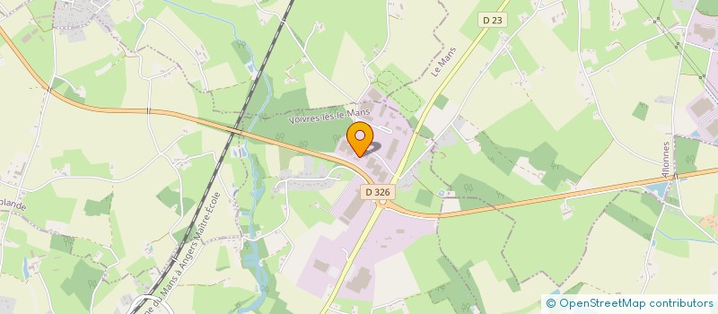 localisation de l'entreprise SCI LES CLOTTEES  VOIVRES-LES-LE-MANS