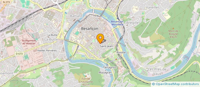 localisation de l'entreprise SCI LES CLUSIAUX à BESANCON