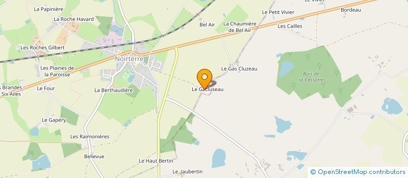 localisation de l'entreprise SCI LES CLUZEAUX  BRESSUIRE