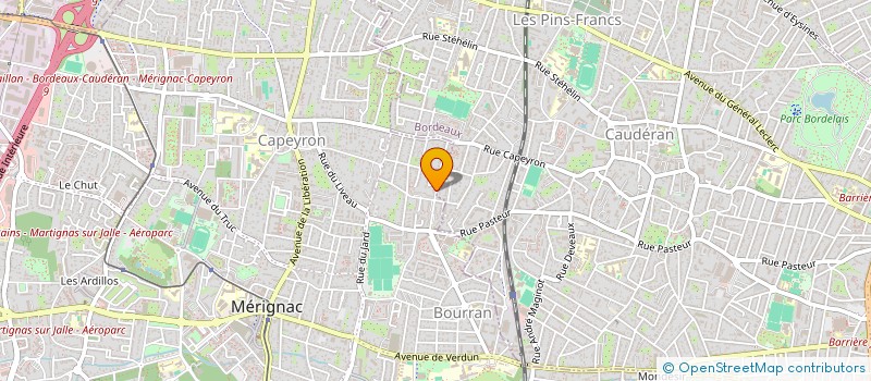 localisation de l'entreprise SCI LES CO PAINS  MERIGNAC