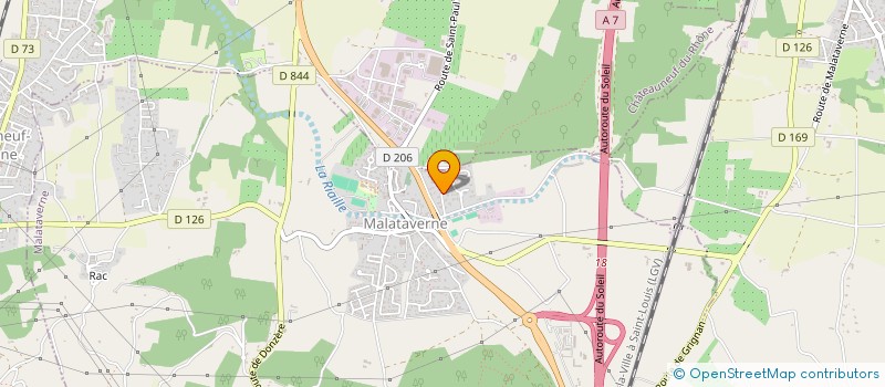 localisation de l'entreprise SCI LES COCCINELLES  MALATAVERNE