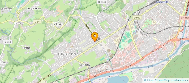 localisation de l'entreprise SCI LES COCCINELLES  GILLY-SUR-ISERE