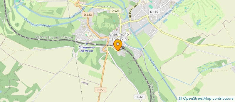 localisation de l'entreprise SCI LES COCKERS  CHAUMONT-EN-VEXIN