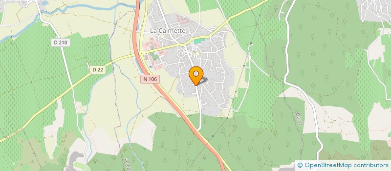 localisation de l'entreprise SCI LES CODES  LA CALMETTE