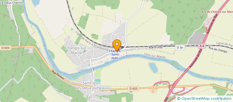 localisation de l'entreprise SCI LES COHUES DE CHANGIS  CHANGIS-SUR-MARNE