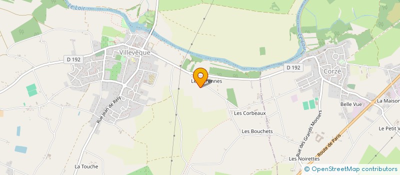 localisation de l'entreprise SCI LES COINS  LOIRE-AUTHION