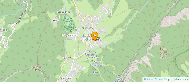 localisation de l'entreprise SCI LES COLCHIQUES  LE SAPPEY-EN-CHARTREUSE