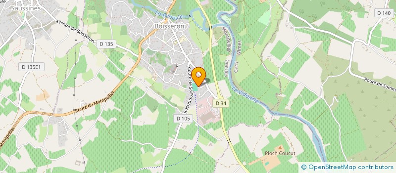 localisation de l'entreprise SCI LES COLIBRIS  BOISSERON