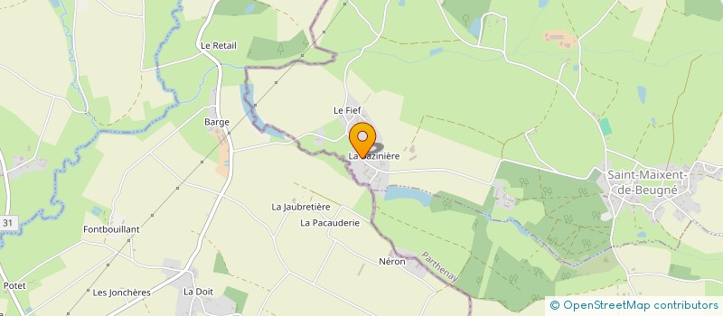 localisation de l'entreprise SCI LES COLIBRIS  SAINT-MAIXENT-DE-BEUGNE