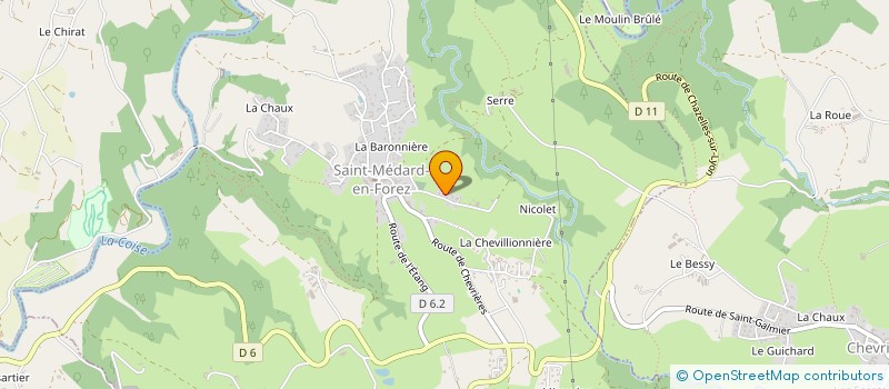 localisation de l'entreprise SCI LES COLIBRIS  SAINT-MEDARD-EN-FOREZ