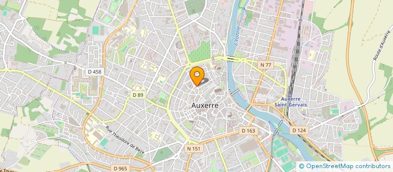 localisation de l'entreprise SCI LES COLLABORATEURS D'E.T.C. à AUXERRE