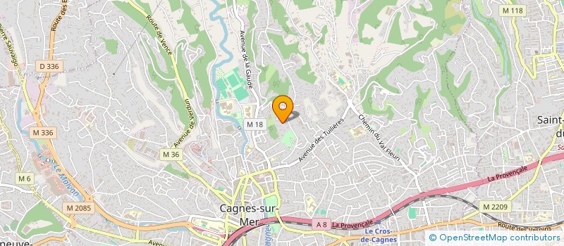 localisation de l'entreprise SCI LES COLLETTES à NICE