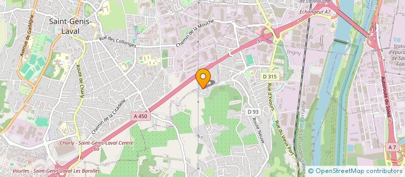 localisation de l'entreprise SCI LES COLLINES  SAINT-GENIS-LAVAL