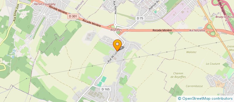 localisation de l'entreprise SCI LES COLLINES  BOUVIGNY-BOYEFFLES