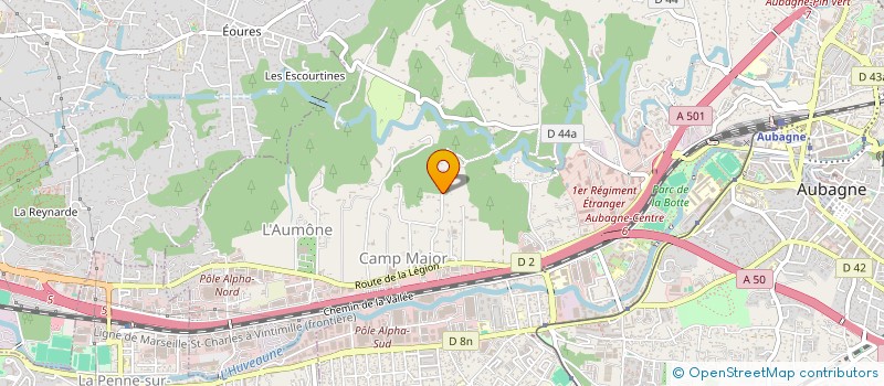 localisation de l'entreprise SCI LES COLLINES D'AUBAGNE à AUBAGNE