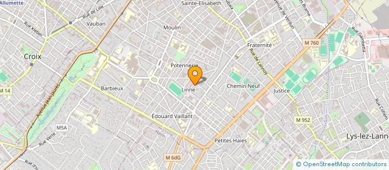 localisation de l'entreprise SCI LES COLLYBIES  ROUBAIX