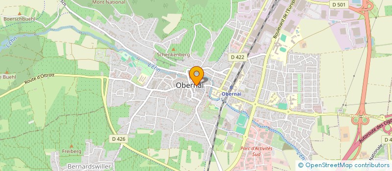 localisation de l'entreprise SCI LES COLOMBAGES à OBERNAI