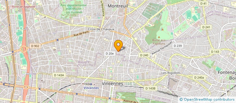localisation de l'entreprise SCI LES COLOMBAGES D'ARQUES  MONTREUIL