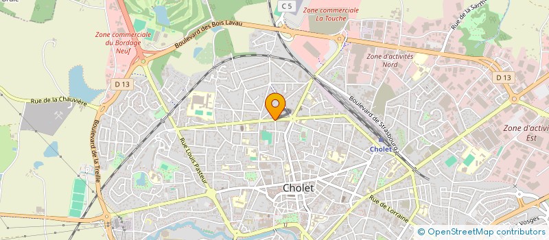 localisation de l'entreprise SCI LES COLOMBES  CHOLET