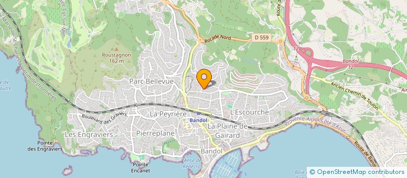 localisation de l'entreprise SCI LES COLOMBES à BANDOL