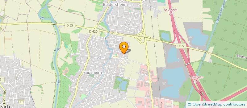 localisation de l'entreprise SCI LES COLOMBES  SAUSHEIM