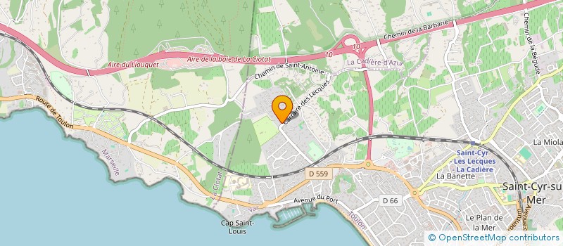 localisation de l'entreprise SCI LES COLOMBES à SAINT-CYR-SUR-MER